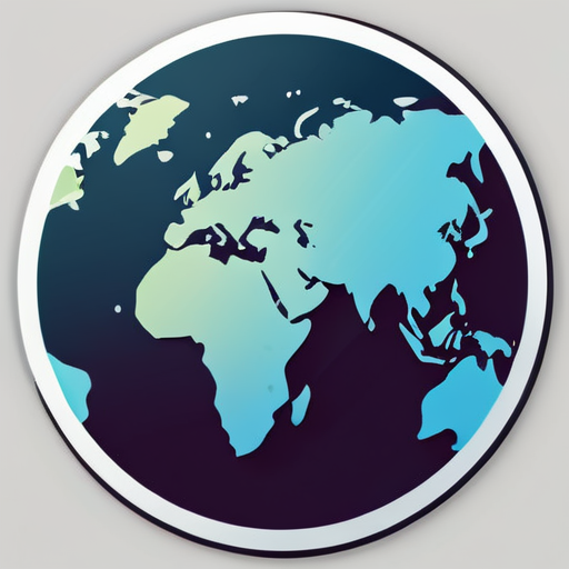 world map
 sticker