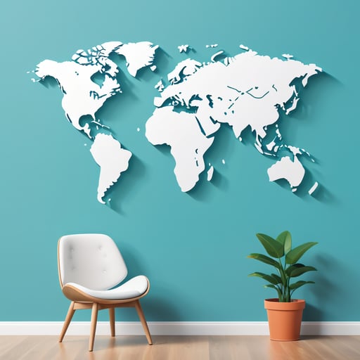 World Map Outline sticker