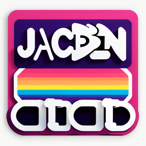 Jaden name sticker sticker