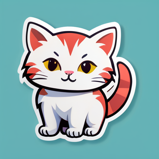 American Style Cat sticker