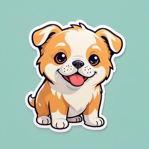 cute dog sticker