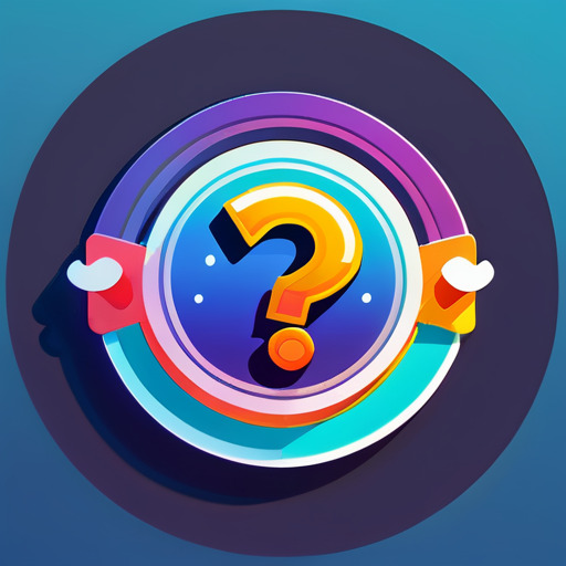 Logotipo do jogo de quiz sticker