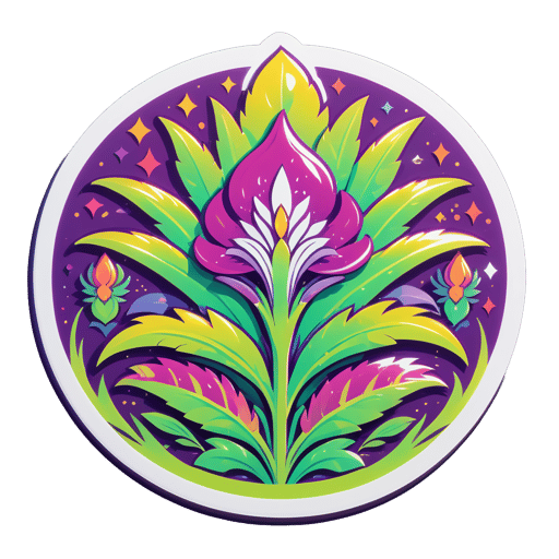 Visão Vibrante de Verbena sticker