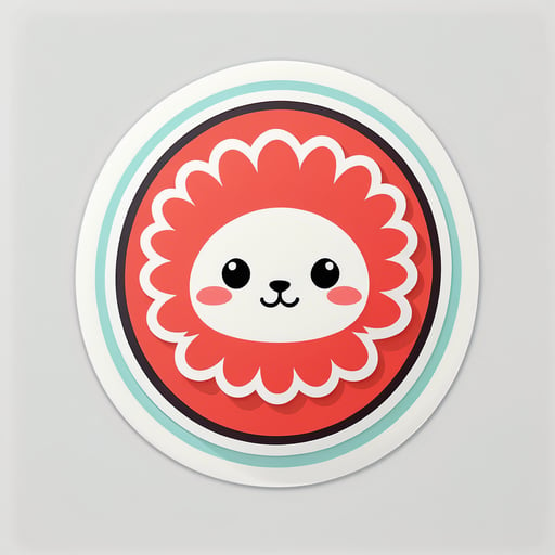 mignon danois sticker