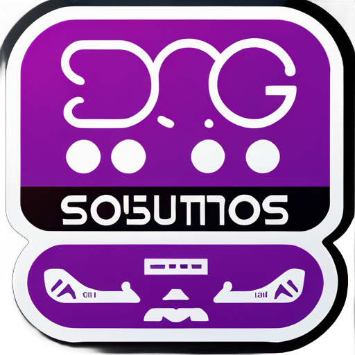 Adesivo com o nome da empresa 'RAMG SOLUTIONS Pvt. Ltd.' sticker