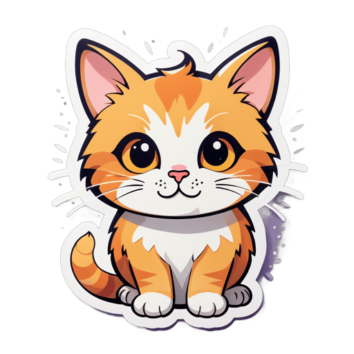 cute cat sticker