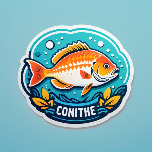 Délicieux Poisson sticker