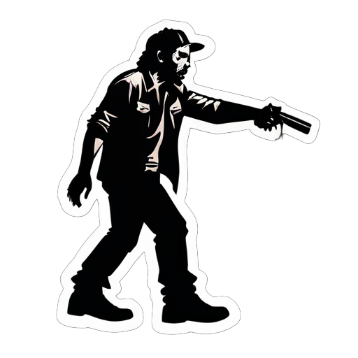 The walking dead
 sticker