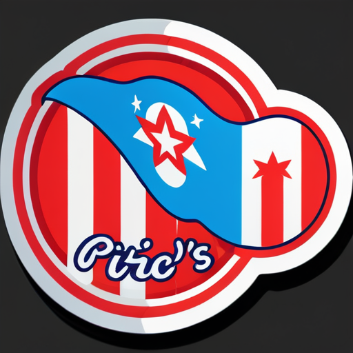 sticker de la bandera de puerto rico y la frase "COQUITO DE TITI" sticker