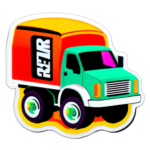 Create me a Heavy truck sticker witch Traxon on it sticker