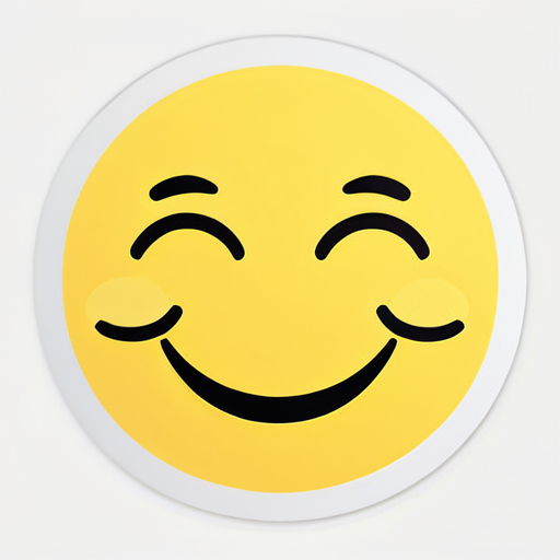 Cara sonriente amarilla sticker