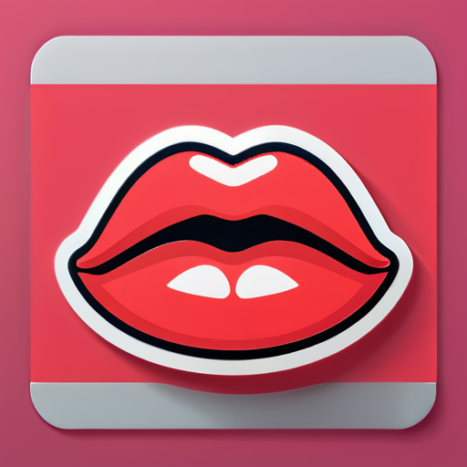 Lips emoji sticker