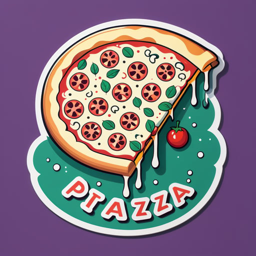 Delicious Pizza sticker