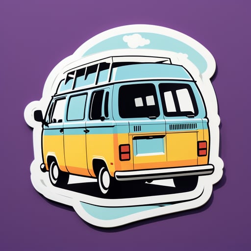 Furgoneta camper sticker