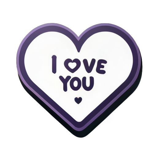 I love you, my beloved. sticker