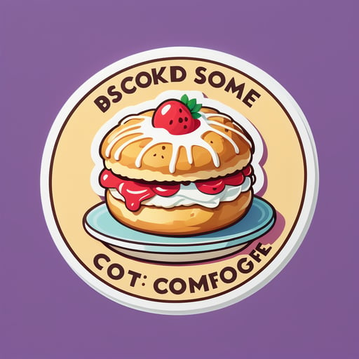 Delicioso Scone sticker