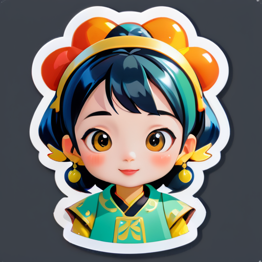 Zeze and Jingjing sticker