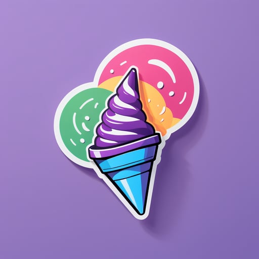 Collapsible Pop-Up Cone sticker