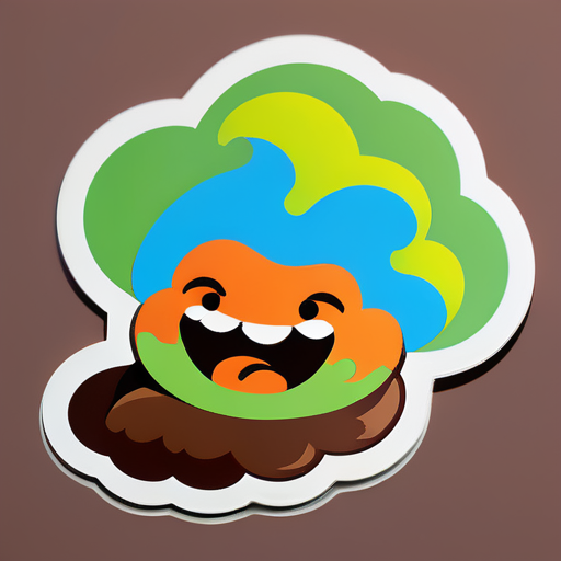 péter caca sticker