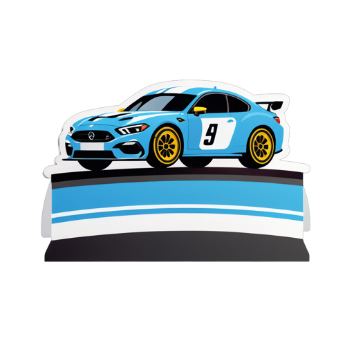 Race Track Start Line sticker