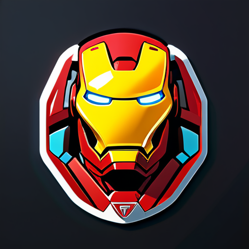 ironman tecnología avanzada sticker