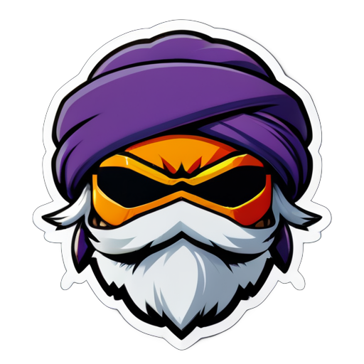 Turban Ninja Geek sticker