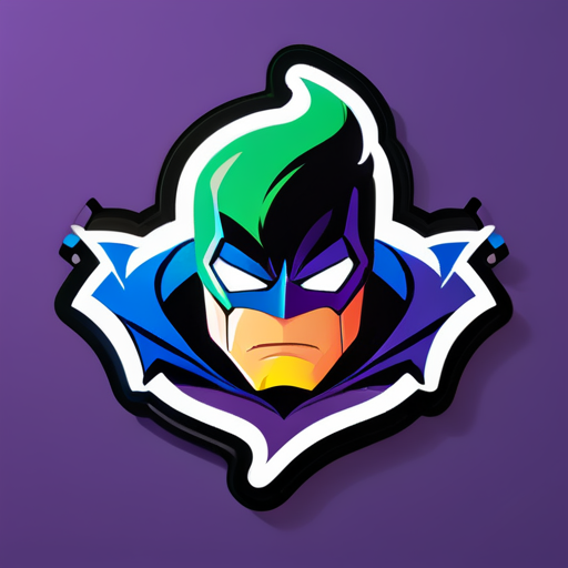 super hero sticker