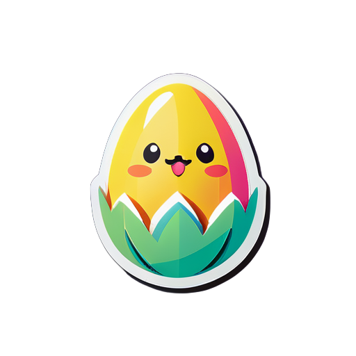 happy easter day
 sticker