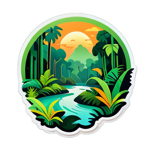 AMAZON rainforest sticker