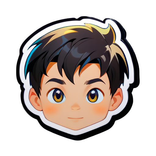 a boy sticker