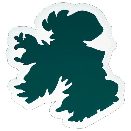 Outline of Northern Ireland  sticker