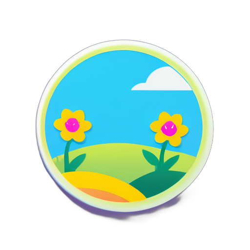 Spring sticker