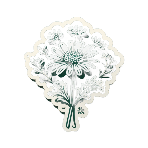 Quaint Queen Anne's Lace Quest sticker