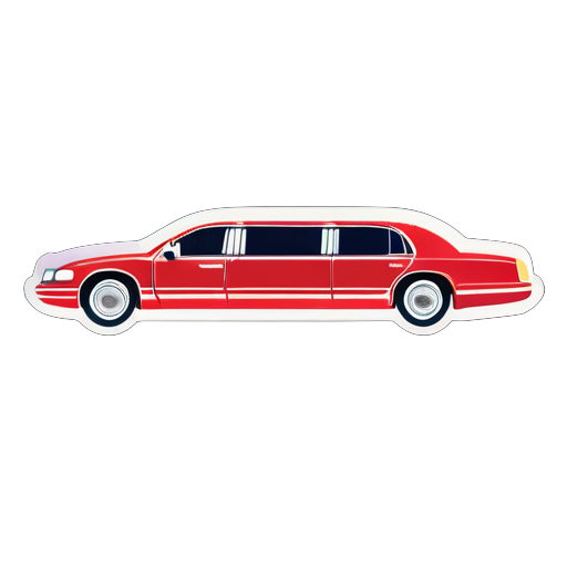 Raumversion der Luxuslimousine in Langversion sticker