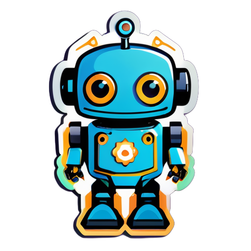 Welcome robot, sticker telegram sticker