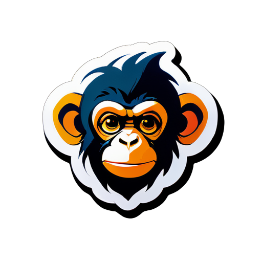 monkey type  sticker