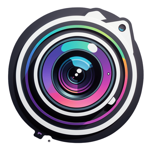 Artistic Camera Lens sticker