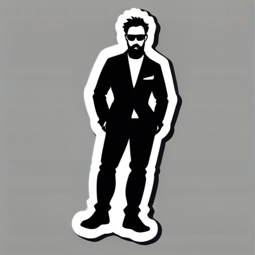 hommes sticker