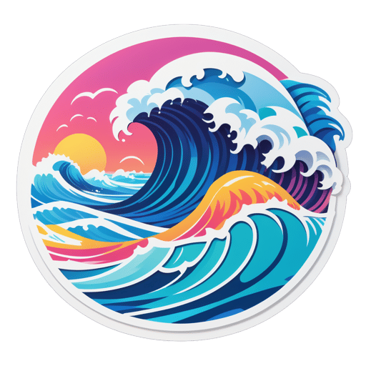 Vagues Déferlantes sticker