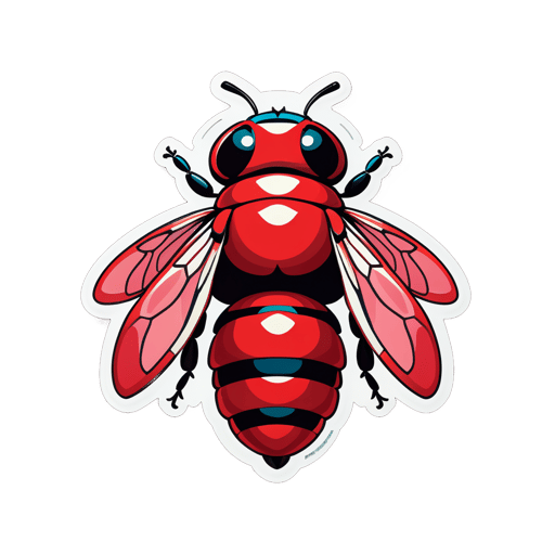 Corpulent Carmine Bees sticker