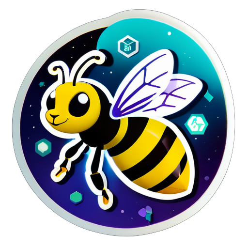 abejas de química de Achyuth sticker