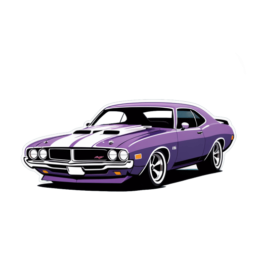 Profil de Muscle Car sticker