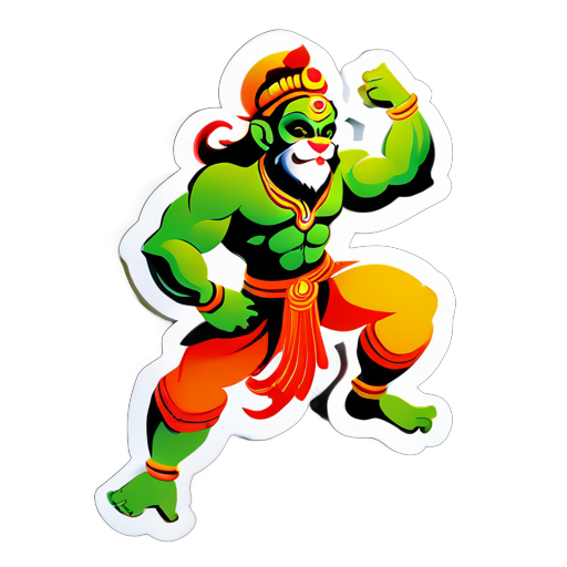 Hanuman ji steakers sticker