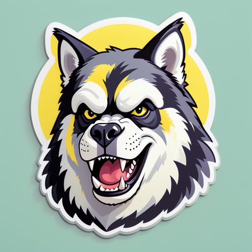 Husky Lemon Gorilas sticker