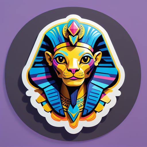 Snazzy Sphinx sticker