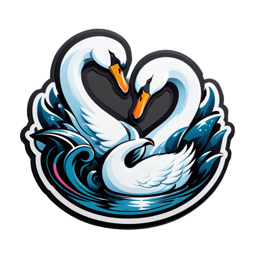 Cisnes de Carbono Corpulentos sticker