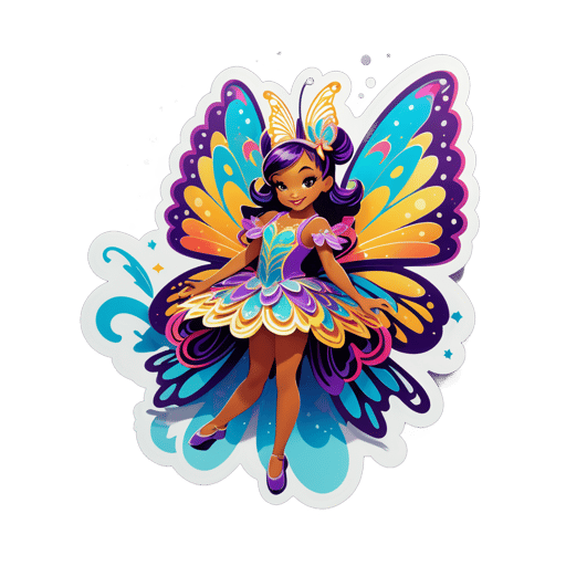 Radiant Butterfly Performer sticker