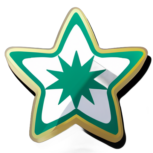 Algerian star sticker