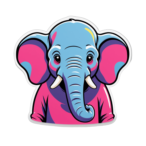 Meme del Elefante Ansioso sticker