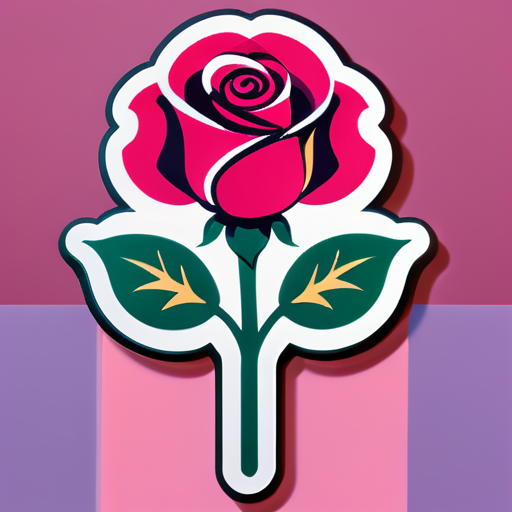 Flor de rosa sticker